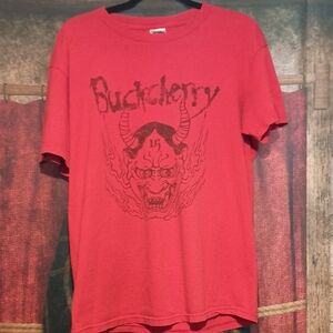 Buckcherry Red Graphic T-Shirt for Men
